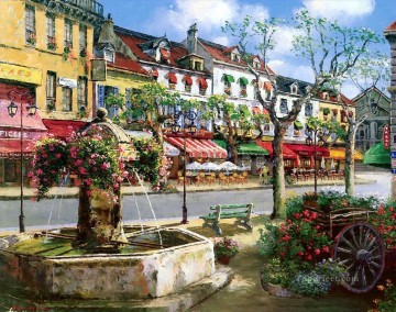 ヨーロッパの街 Painting - UX011 ヨーロッパの街並み